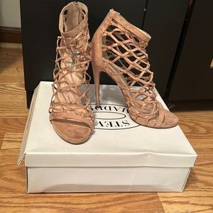 Blush Ursula Caged Sandals